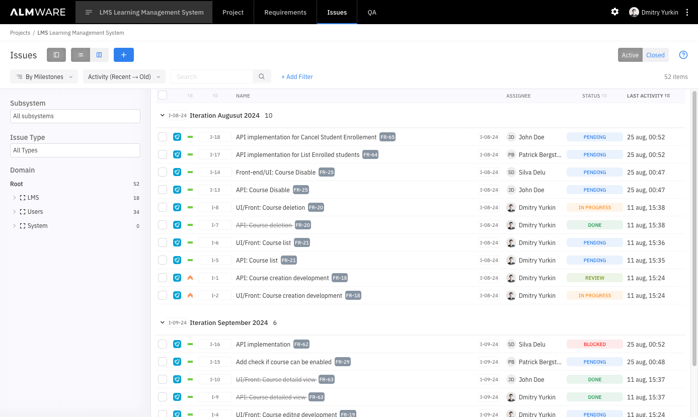 Issue Tracking