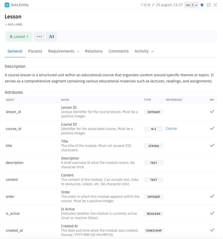 Entity Attributes